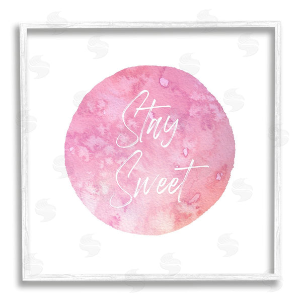 Stupell Industries Christine Zalewski | Stay Sweet Pink Circle