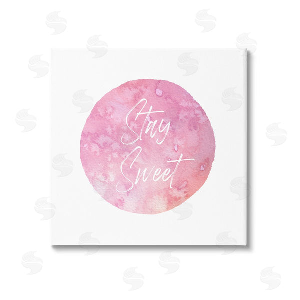 stupell industries Christine Zalewski | Stay Sweet Pink Circle