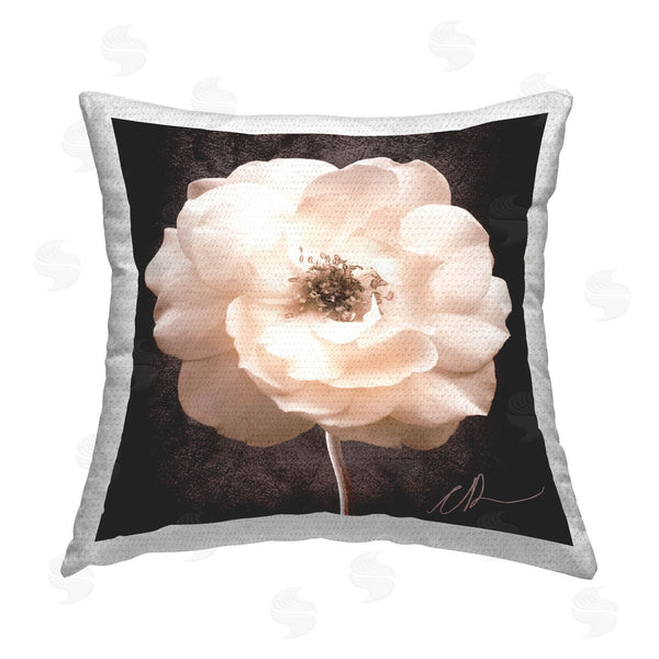 Stupell Industries Christine Zalewski | Vintage Rose Bloom Printed Throw Pillow