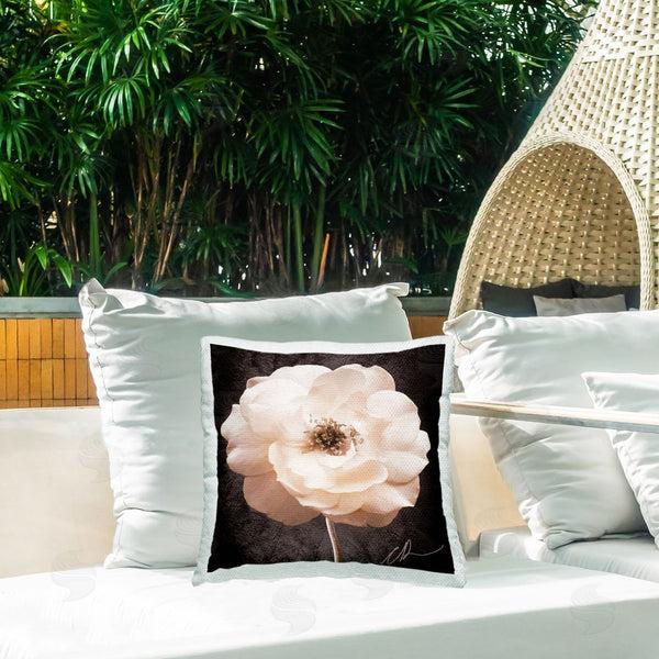 Stupell Industries Christine Zalewski | Vintage Rose Bloom Printed Throw Pillow