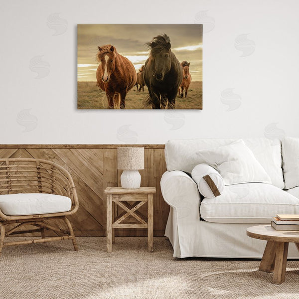 Stupell Industries Christy Berry | Icelandic Afterglow Horses Wall Art