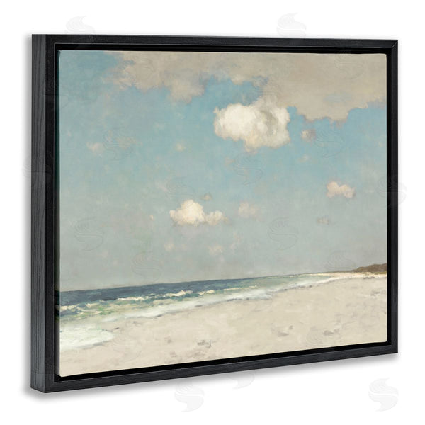 Stupell Industries Christy McKee | Beach Landscape Neutral Blue