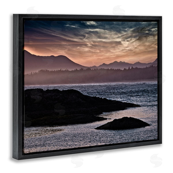 Stupell Industries Chuck Burdick | Mountain Edge Lake Landscape Blue Rippled Water Wall Art