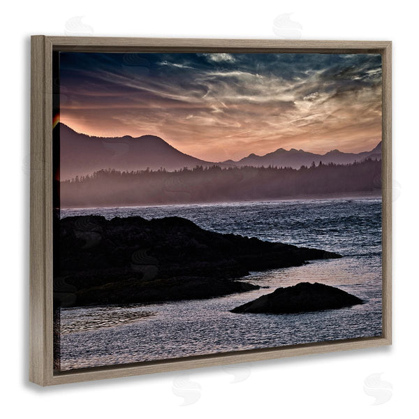 Stupell Industries Chuck Burdick | Mountain Edge Lake Landscape Blue Rippled Water Wall Art