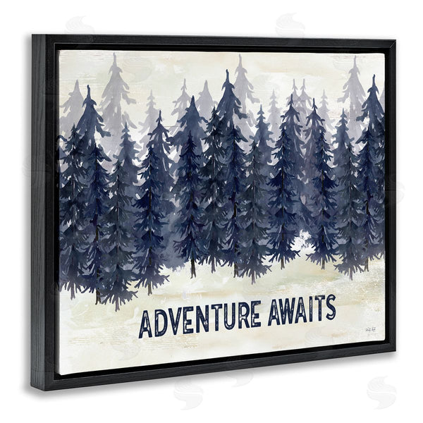 Stupell Industries Cindy Jacobs | Adventure Awaits With Blue Forest