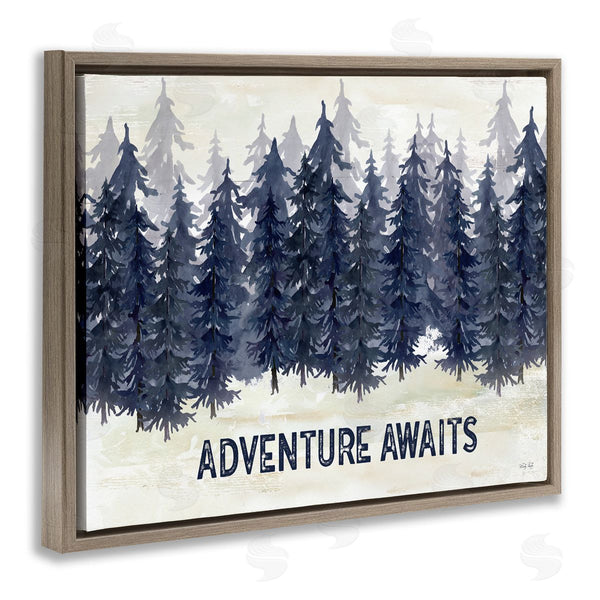 Stupell Industries Cindy Jacobs | Adventure Awaits With Blue Forest