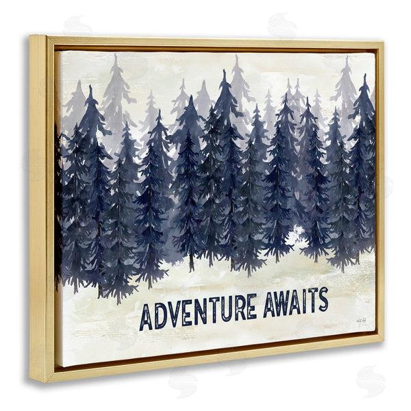 Stupell Industries Cindy Jacobs | Adventure Awaits With Blue Forest