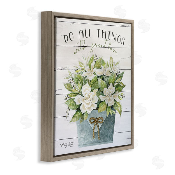 Stupell Industries Cindy Jacobs | All Things With Love Floral Magnolia