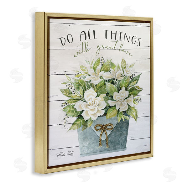 Stupell Industries Cindy Jacobs | All Things With Love Floral Magnolia