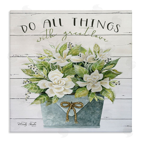stupell industries Cindy Jacobs | All Things With Love Floral Magnolia