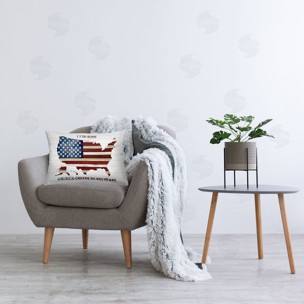 Stupell Industries Cindy Jacobs | America 250 Year Celebration Printed Throw Pillow