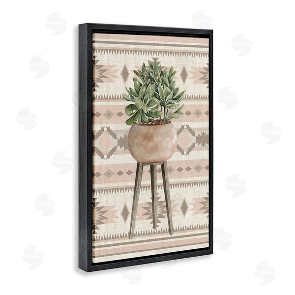 Stupell Industries Cindy Jacobs | Aztec Planter Green Plant Wall Art