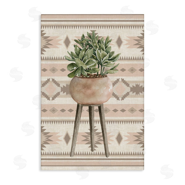 stupell industries Cindy Jacobs | Aztec Planter Green Plant Wall Art