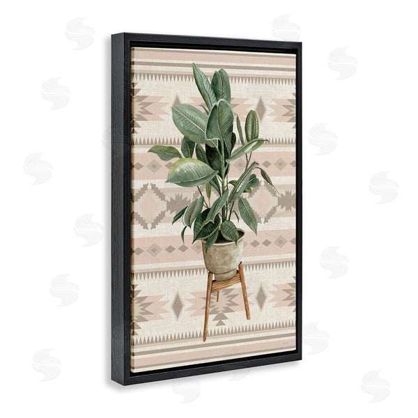Stupell Industries Cindy Jacobs | Aztec Planter Lush Plant Wall Art