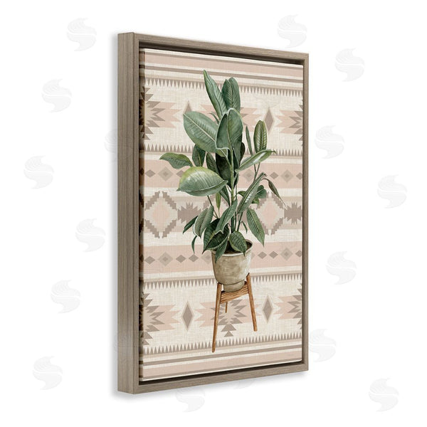 Stupell Industries Cindy Jacobs | Aztec Planter Lush Plant Wall Art