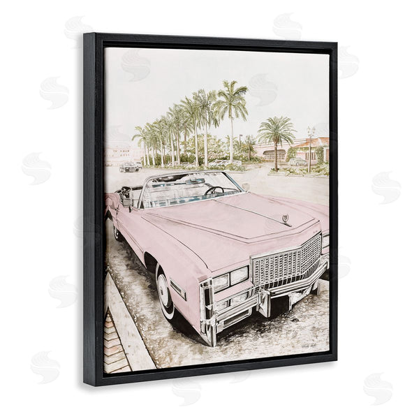 Stupell Industries Cindy Jacobs | Baby Pink Retro Convertible