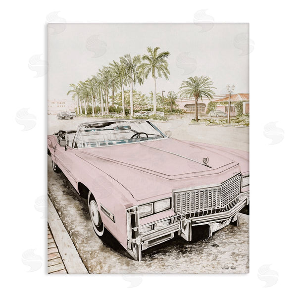 stupell industries Cindy Jacobs | Baby Pink Retro Convertible
