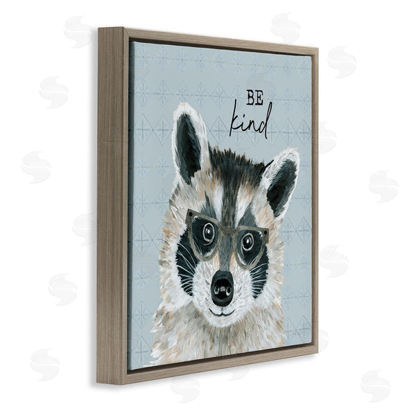 Stupell Industries Cindy Jacobs | Be Kind Happy Raccoon Patterned Wall Art