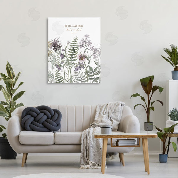 Stupell Industries Cindy Jacobs | Be Still And Know Botanicals Wall Art