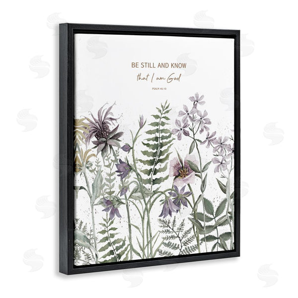 Stupell Industries Cindy Jacobs | Be Still And Know Botanicals Wall Art