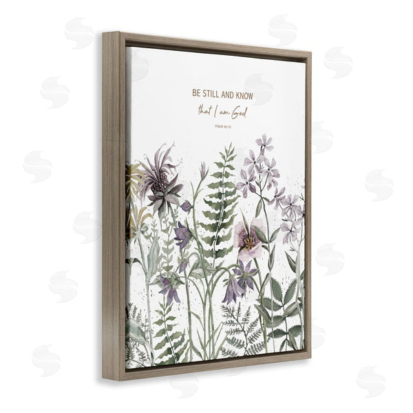 Stupell Industries Cindy Jacobs | Be Still And Know Botanicals Wall Art