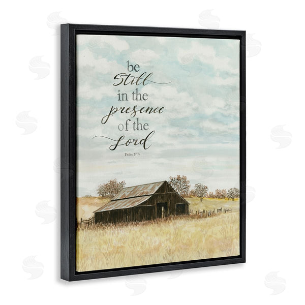 Stupell Industries Cindy Jacobs | Be Still Countryside Barn Wall Art