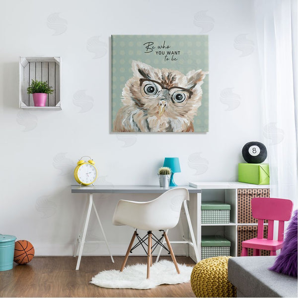 Stupell Industries Cindy Jacobs | Be Who You Want To Owl Wall Art