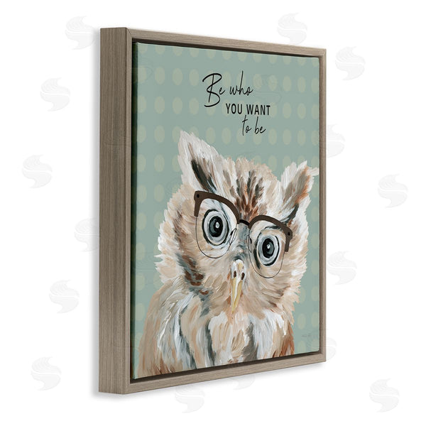 Stupell Industries Cindy Jacobs | Be Who You Want To Owl Wall Art