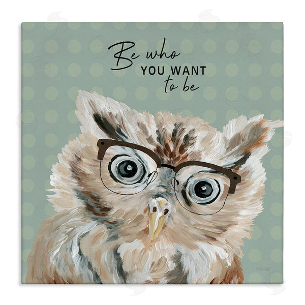 stupell industries Cindy Jacobs | Be Who You Want To Owl Wall Art