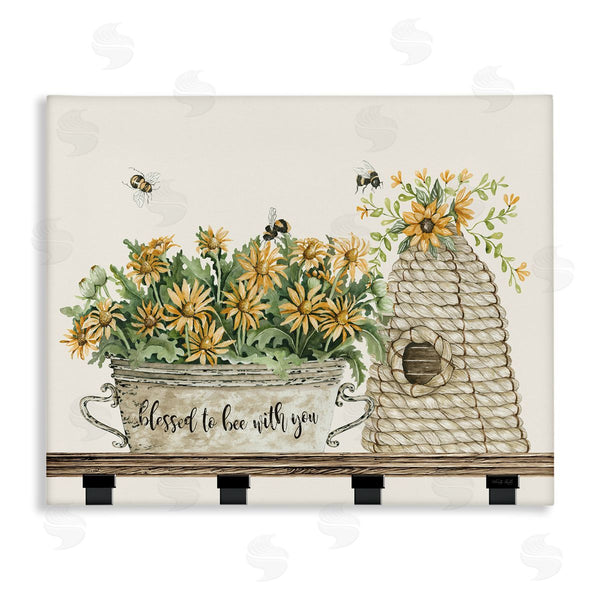 stupell industries Cindy Jacobs | Bee with You Indoor Insect Honey Flower Harvesting Wall Art