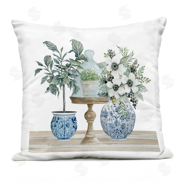 Stupell Industries Cindy Jacobs | Blooming Flower Bouquet Dome Printed Throw Pillow