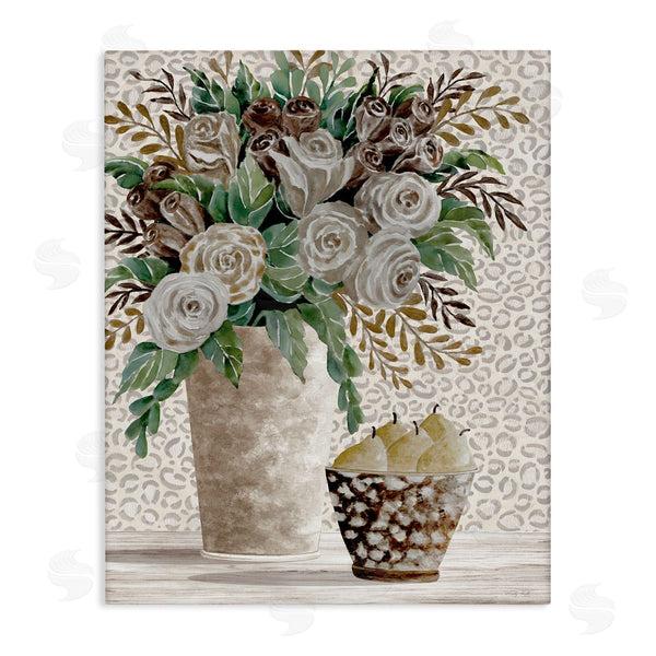 stupell industries Cindy Jacobs | Bouquet on Leopard Pattern Wall Art