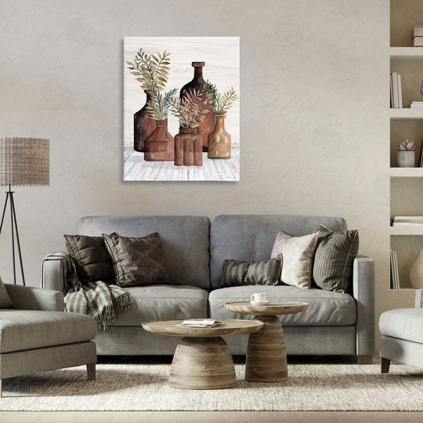 Stupell Industries Cindy Jacobs | Brown Pottery Botanicals Wall Art