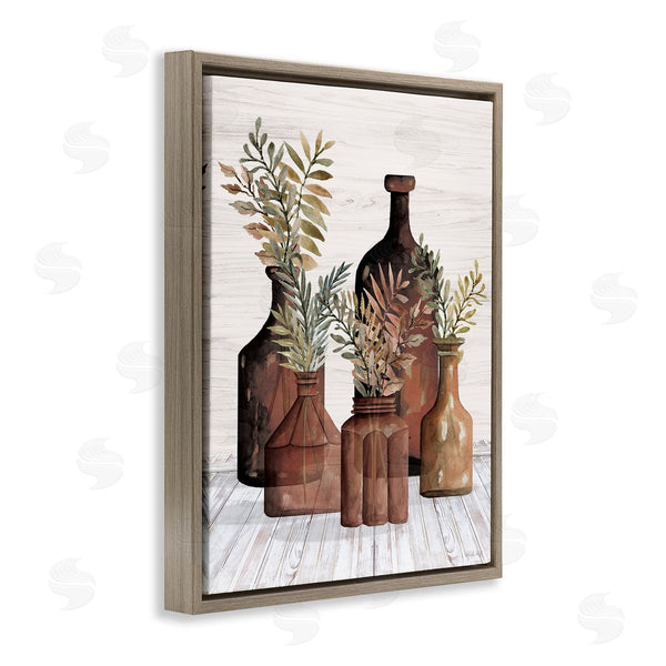 Stupell Industries Cindy Jacobs | Brown Pottery Botanicals Wall Art