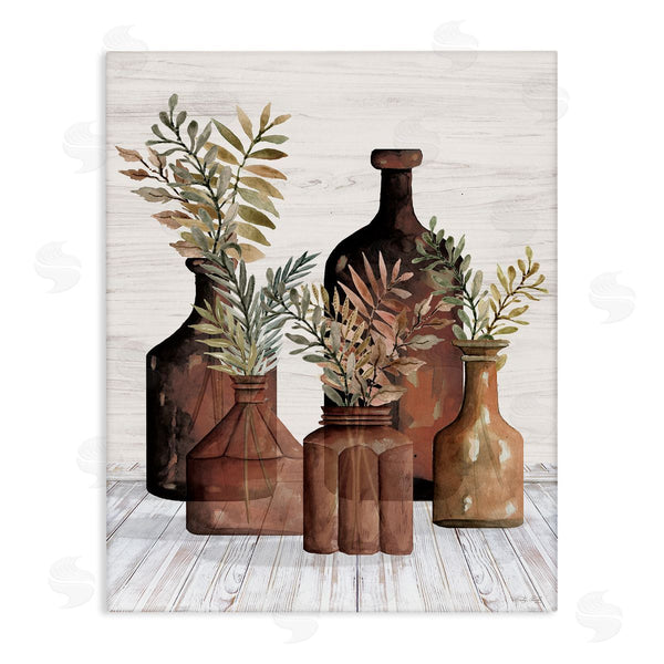 stupell industries Cindy Jacobs | Brown Pottery Botanicals Wall Art