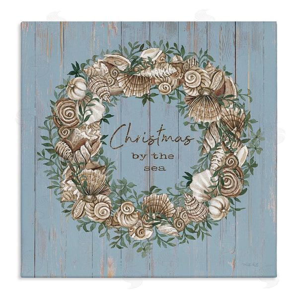 stupell industries Cindy Jacobs | Christmas By The Sea Shell Wreath Wall Art