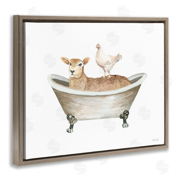 Stupell Industries Cindy Jacobs | Country Bathroom Animals
