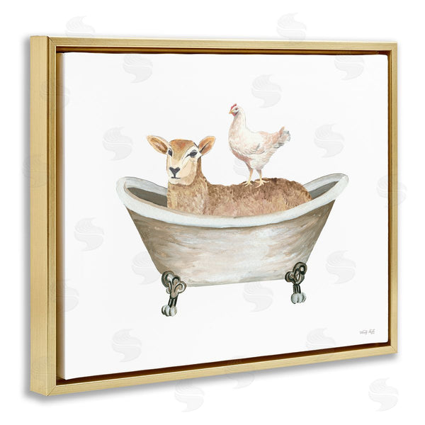 Stupell Industries Cindy Jacobs | Country Bathroom Animals