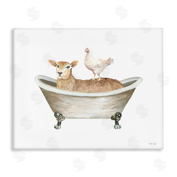 stupell industries Cindy Jacobs | Country Bathroom Animals