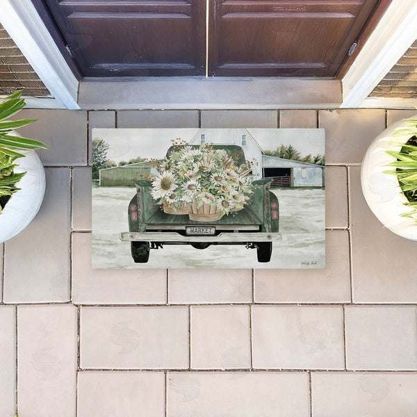 Stupell Industries Cindy Jacobs | Country Flower Delivery Non-Woven Door Mat