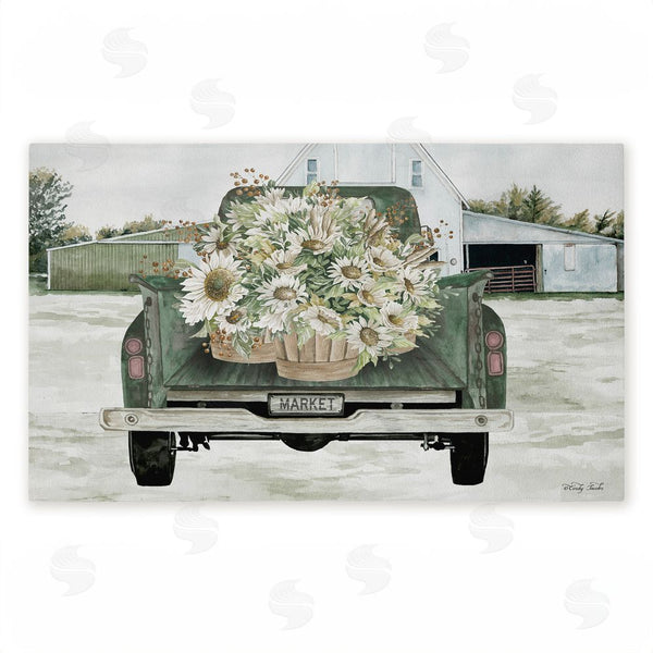 stupell industries Cindy Jacobs | Country Flower Delivery Non-Woven Door Mat