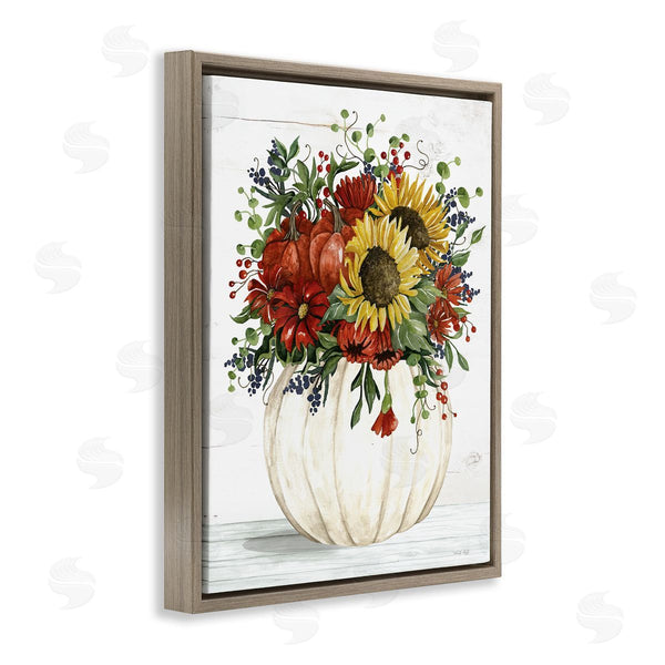Stupell Industries Cindy Jacobs | Country Sunflower Pumpkin Bouquet Wall Art