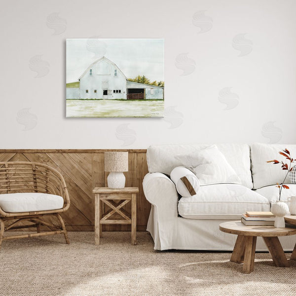 Stupell Industries Cindy Jacobs | Countryside Barn Rural Farmland Field Landscape Wall Art