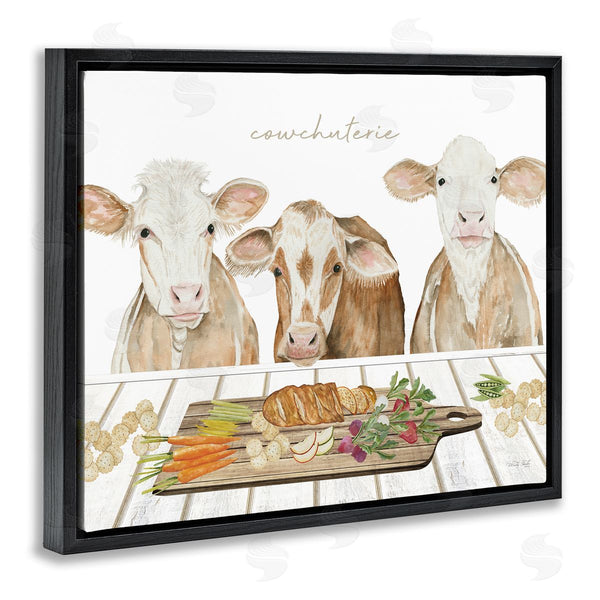 Stupell Industries Cindy Jacobs | Cowchuterie Funny Cows Wall Art