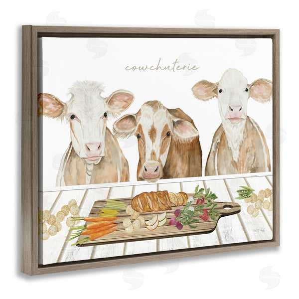 Stupell Industries Cindy Jacobs | Cowchuterie Funny Cows Wall Art