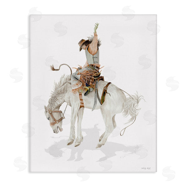 stupell industries Cindy Jacobs | Cowgirl on Rearing Horse