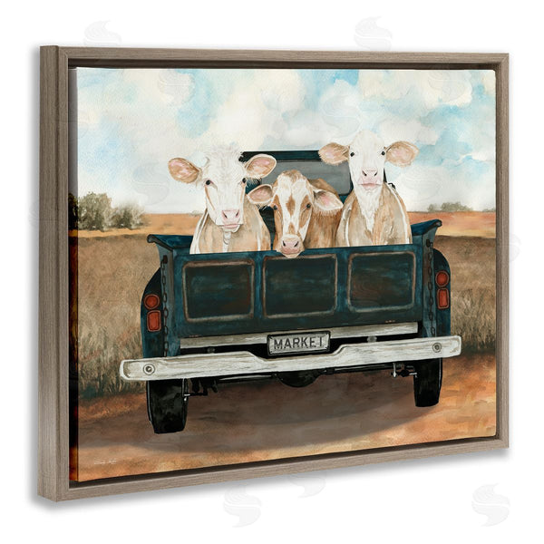 Stupell Industries Cindy Jacobs | Cows In Country Truck Wall Art