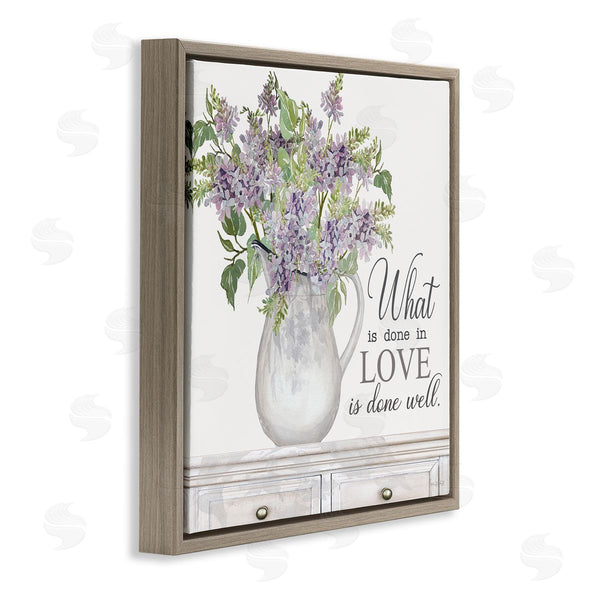 Stupell Industries Cindy Jacobs | Do With Love Lilies Water Jug Traditional Furniture Wall Art