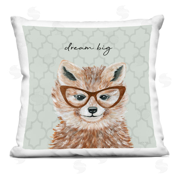 stupell industries Cindy Jacobs | Dream Big Fox Trellis Pattern Printed Throw Pillow
