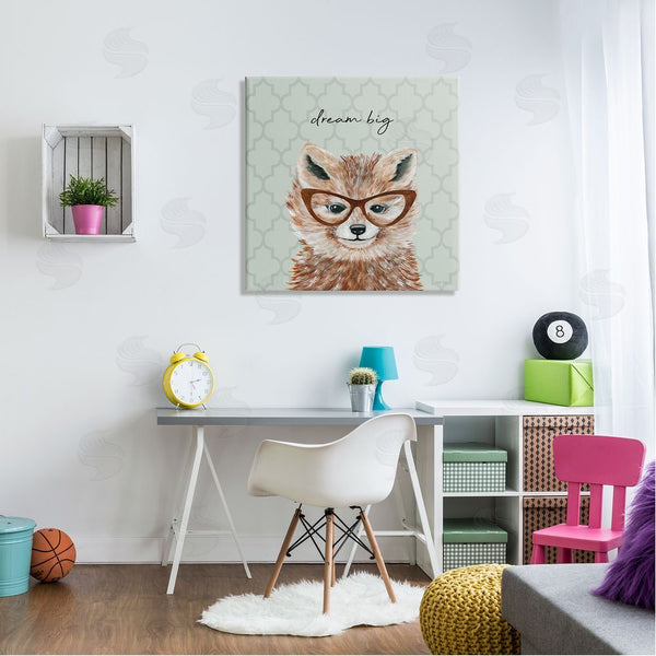 Stupell Industries Cindy Jacobs | Dream Big Happy Fox Patterned Wall Art